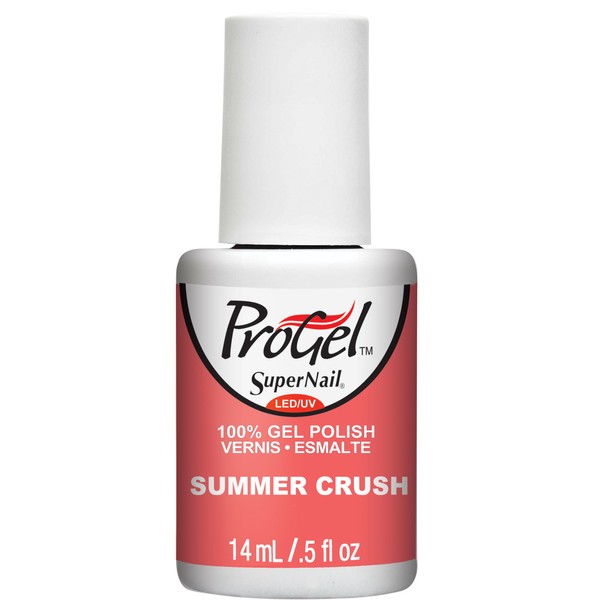 Supernail Progel Nail Lacquer, Summer Crush, 0.5 Fluid Ounce