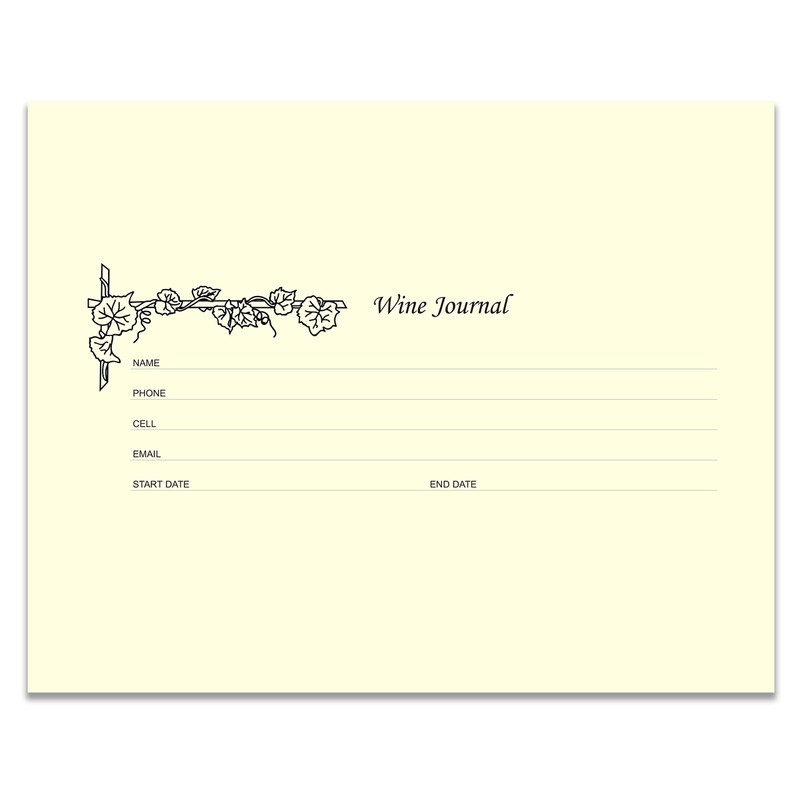 BookFactory Wine Journal Log Book/Collector’s Diary Notebook/Wine Tasting - 72