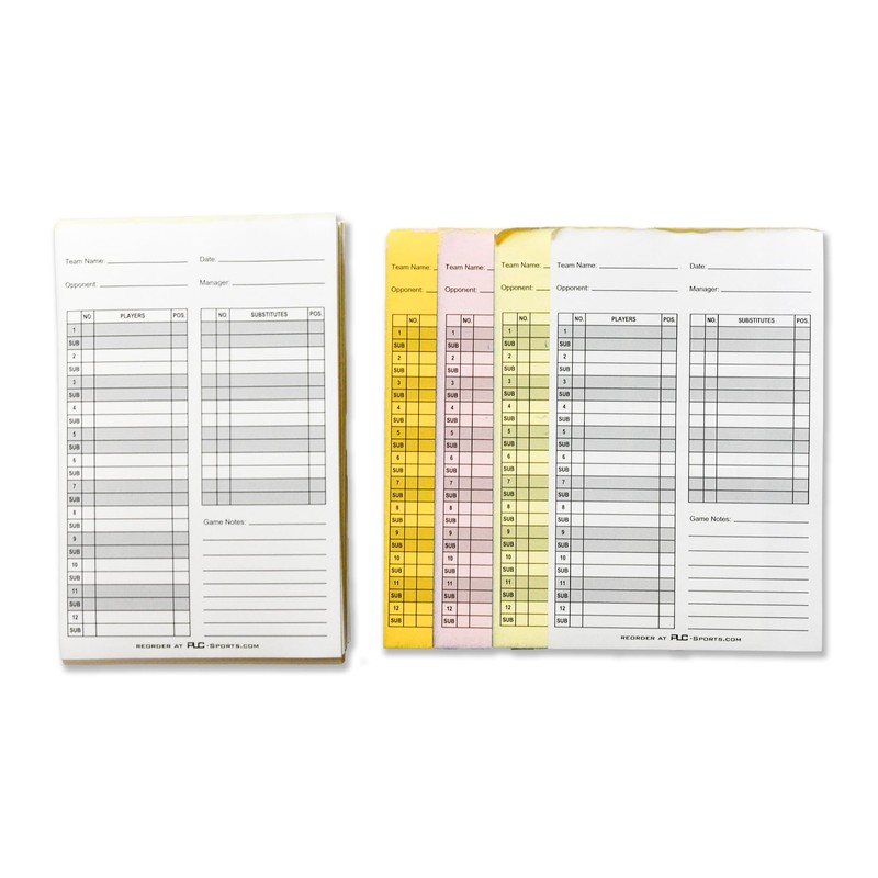 PLC Sports 90 Pack Baseball Softball Lineup Cards | 4