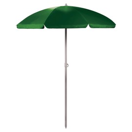 Picnic Time Outdoor Canopy Sunshade Beach Umbrella 5.5' - Small Patio Umbrella - Beach Chair Umbrella, (Hunter Green)