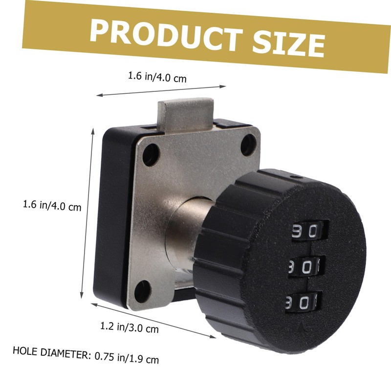 Operitacx Combination Lock for Lockers Cabinet Lock Childproof Design for