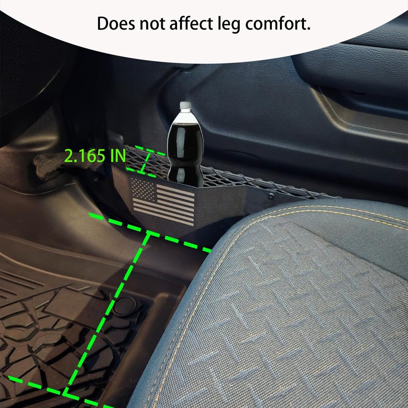 MEAUTELE Metal 3D Front Door Pocket Storage Box for Jeep
