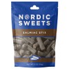 Nordic Sweets Salty Licorice Salmiac Heksehyl Stix, 5oz (Pack of