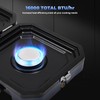 2-Burner Foldable Camping Stove with Griddle and Carrying Bag，16000 BTU