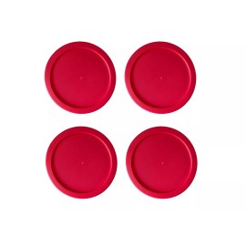 MRX Solutions Replacement Lid for Pyrex 1-CUP Storage Cover 4" Bowl 7202-PC Red (4-Pack)