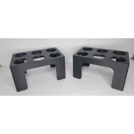 Unbranded 2-Set CAT40 Tool Holder Caddy: 12-Holder Capacity, ABS Made, Rack Cart Upgrade