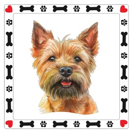 Norwich Terrier Dog Sticker Decal A987 Vinyl Stickers Decal for Wall, Laptop, Truck, Car Bumper Sticker 3 Inches