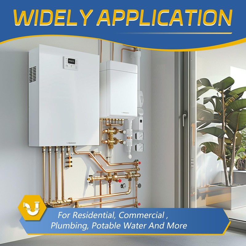 10-Pack GUOFIS 3/4Inch C x 3/4Inch C Copper Pipe Straps