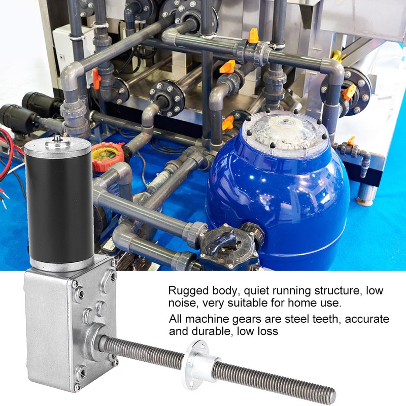 Worm Gear Motor M8 Thread Double Ball Bearing Reduction MotorReduction