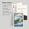 Lantern Press Florida, Water Skier and Lake (52 Playing Cards,