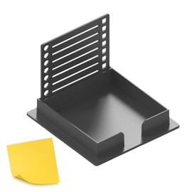 Sticky Note Stenciland Holder,to-Do List Organizer,Lined 3x3 to-Do List Template Memo Pad,for Office,School,Home and Planning,Without Sticky Notes,Black