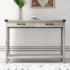 Modern Console Table with 2 Drawers, Long Narrow Sofa Table