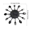 Metal Kitchen Wall Clock Spoon Fork Wall Clock Living Room
