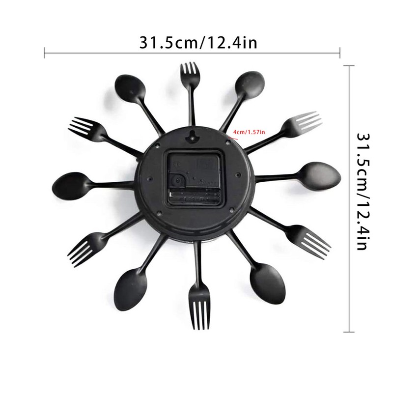 Metal Kitchen Wall Clock Spoon Fork Wall Clock Living Room