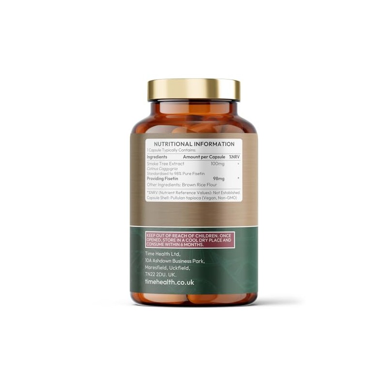 Fisetin - Ultra Pure - 100mg - 120 Capsules -