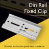 35mm Aluminum Din Rail Fixed Screw Clamp Fasten Clip for