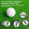 Golf Ball Markers and Hat Clip Magnetic Value Set for
