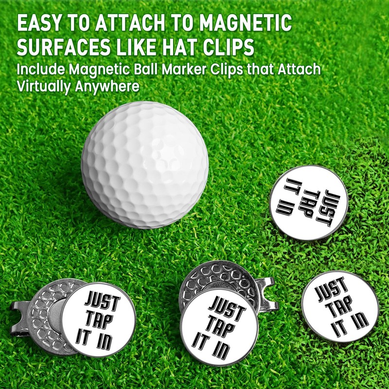 Golf Ball Markers and Hat Clip Magnetic Value Set for