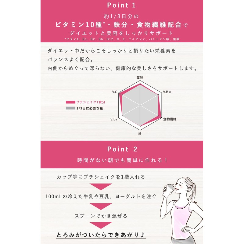 ORBIS(オルビス) プチシェイク トライアルセット リフレッシングテイスト(グレープフルーツ&レモン/フルーティーベリー/マスカット&アロエ) 100g×3食分 ◎ダイエットドリンク・スムージー◎