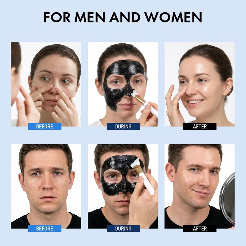 Roseblem Charcoal Blackhead Remover Mask, Peel Off Face Mask for