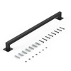 VEVOR Wall Mounted Stair Handrail, 4ft Black Iron Staircase Handrail