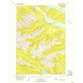 YellowMaps Sitka D 6 AK topo map, 1:63360 Scale, 15 X 15 Minute, Historical, 1948, Updated 1957, 20.9 x 17 in - Polypropylene