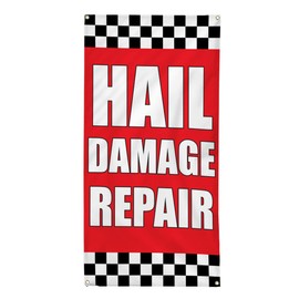 Vertical Vinyl Banner Multiple Sizes Hail Damage Repair Auto Body Shop Car Repair D Automotive Outdoor Weatherproof Industrial Yard Signs 8 Grommets 96x48Inches