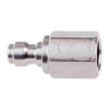 Air Venturi Male Quick-Disconnect, 1/8 BSPP Female Threads, Steel, Rated