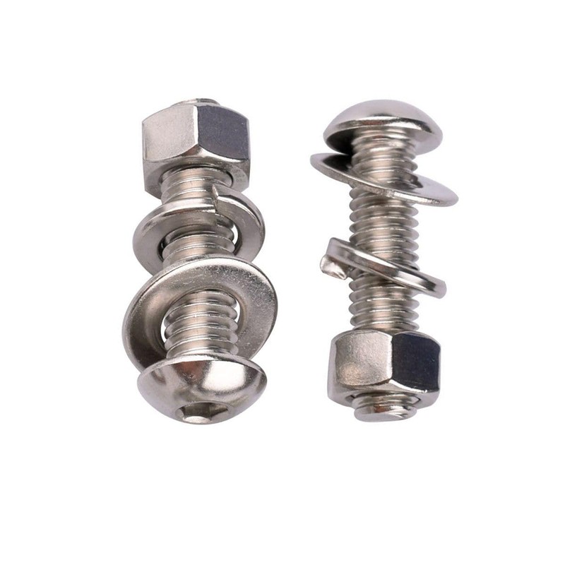 KOSJETHAS 10 Sets 1/4-20 x 1-1/2" Button Head Socket Cap