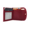 Genuine Leather Mini Purse Changing Purse Holiday Purse Red, cherry,