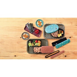 Tatsumiya Japanese Cloth Pasting Spoon & Chopsticks Set, Blue Sea Wave, Size: Approx. W19 D4.8 H2.2 33262