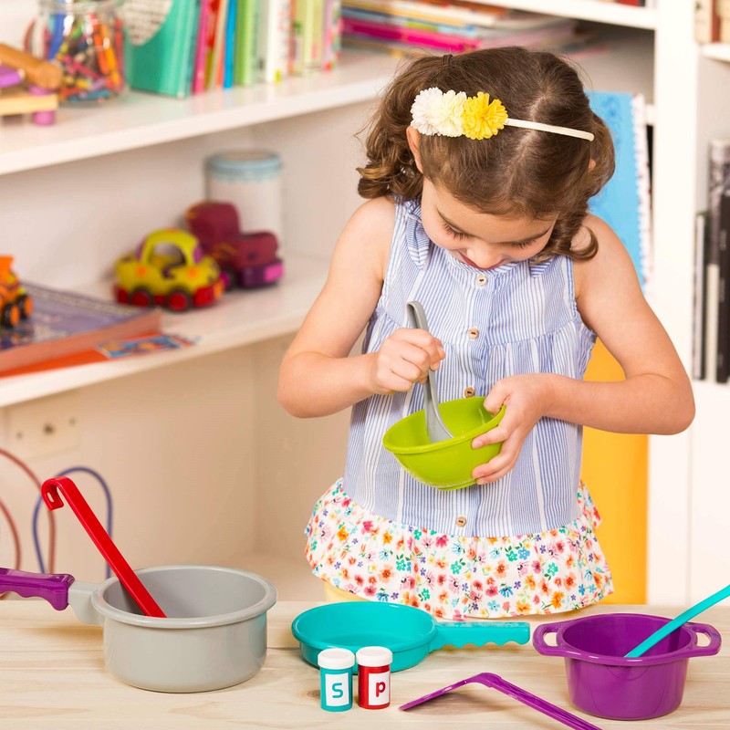 Battat – Cooking Set – Pretend Play Toy Dishes Set