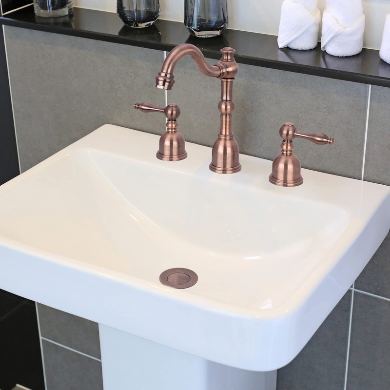 Akicon Push Button Bathroom Sink Drain Stop & Pop up