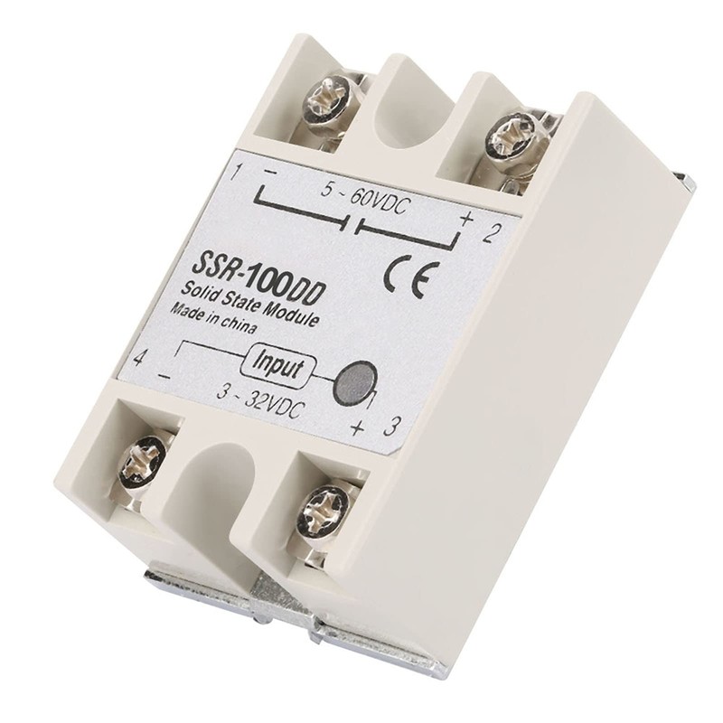 SSR-100DD Solid State Relay, 100A Solid State Relay Module 3-32V