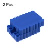 sourcing map 2pcs Screwdriver Bit Holder Organizer 64x45x16mm 32 Holes