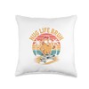 Funny Chicken Nugget Nug Life Nugget Lover Meme Throw Pillow