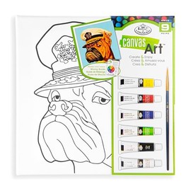 Royal & Langnickel 9pc Canvas Art Painting Art Set, Dog