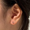 Basic ball silver piercing (4mm) OTEP24716N stone color / 베이직