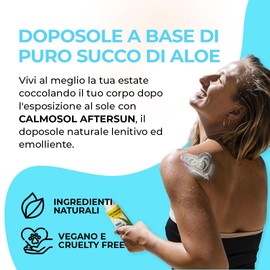 Calmasol After Sun von Reset, 99 % reines Aloe Vera-Gel, beruhigend, feuchtigkeitsspendend und erfrischend, natürliche Aftersun für Sonnenbrand und Rötungen, ohne Zusatzstoffe, Farbstoffe und
