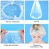 TUPARKA 120 Pcs Disposable Shower Caps Plastic Elastic Bath Cap