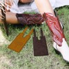 Numfog Boot Wallet for Women,Western Boot Wallet with Snap Strap,Leather
