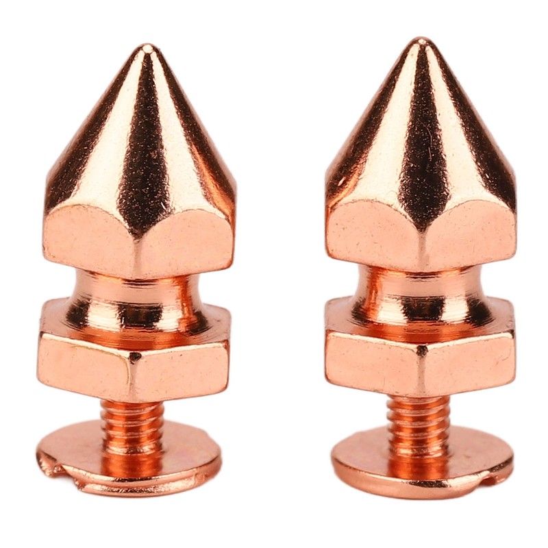 100 Sets Spiked Cone Spike Stud Rose Gold High Hardness