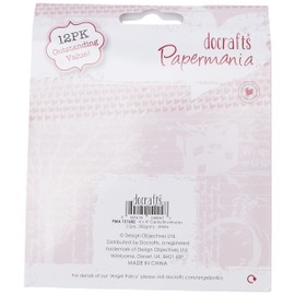 Papermania 4 x 4-inch 300 GSM Card Blanks and Envelopes, Pack of 12, White PMA151602