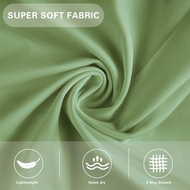 MAZEL Women's Tennis Skirts with Zippered Pockets High Waisted Lightweight Athletic Golf Skorts Skirts for Sports Running Green