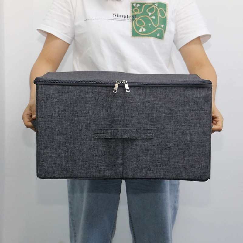 iwill CREATE PRO Fabric Garment Storage Box with Zip Lid