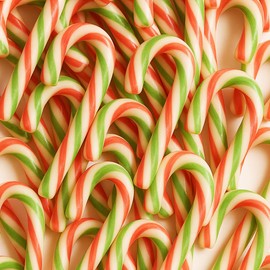 Christmas Candy canes 24pcs - Peppermint Flavour - Individually Wrapped Ideal for Christmas gifts, Party bag fillers