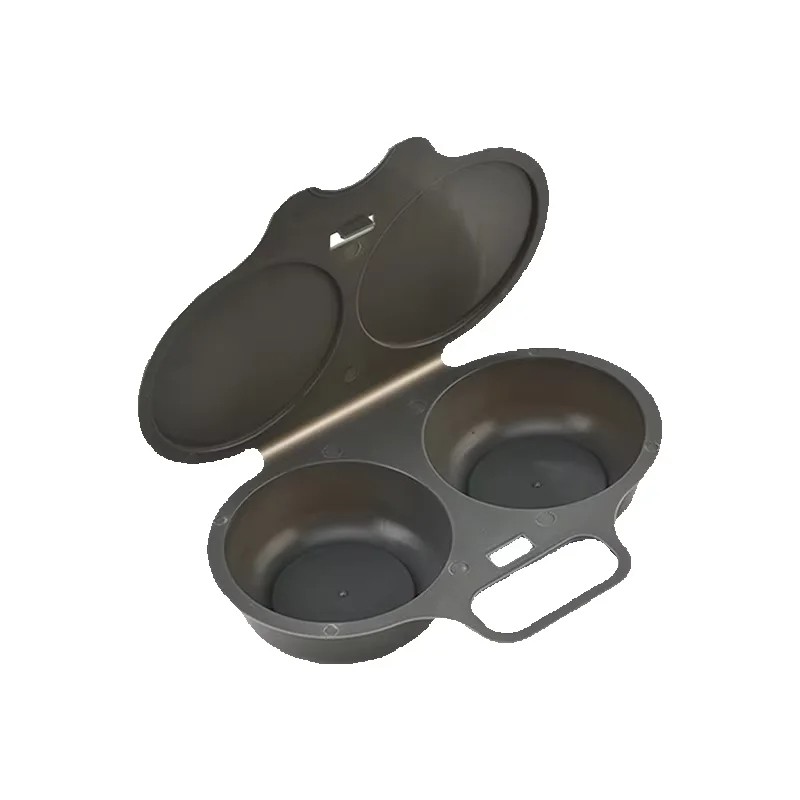 Dual-Cavity Microwave Egg Cooker for Quick Meals – Food-Grade Plastic