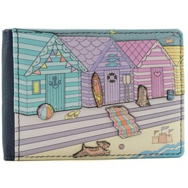 Mala Woolacombe Collection Leather Travel Card/Season Ticket Holder 604TC_18 Navy