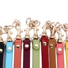 10Pcs Leather Bag Handles 12.2in Long 0.4in Wide Cattlehide Metal