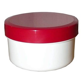 5 Ointment Kruken Cream Jar 60ml Flat Lid Red + 1 Transparent Bag